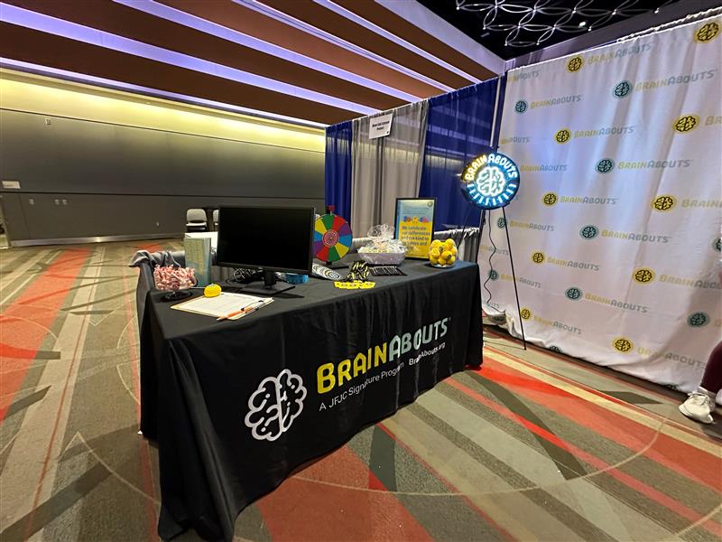 BrainAbouts at a conference