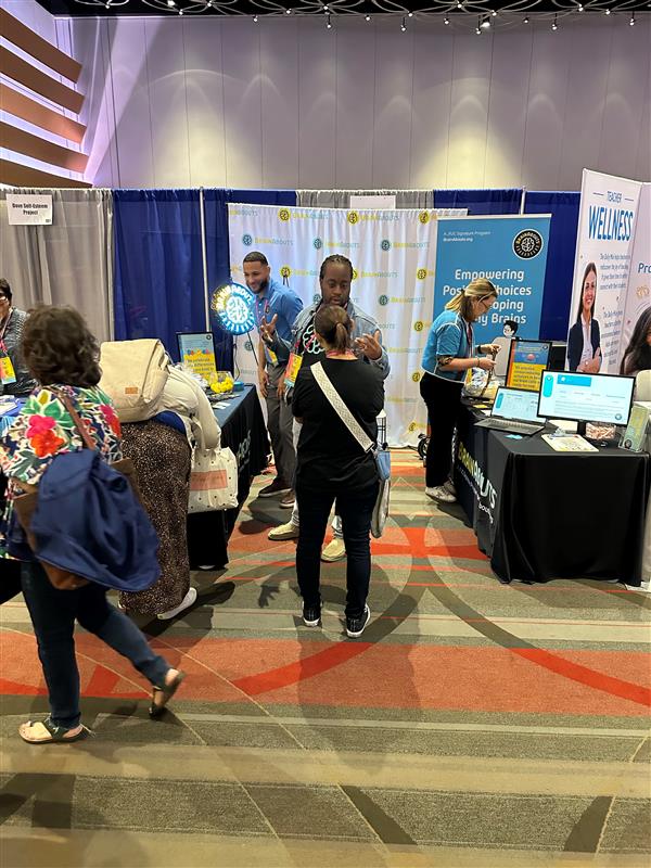 BrainAbouts at a conference