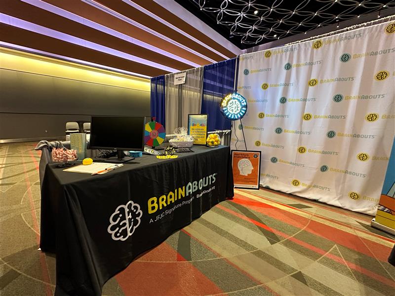 BrainAbouts at a conference
