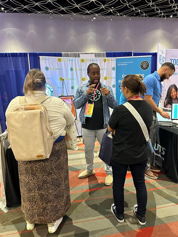 BrainAbouts at a conference
