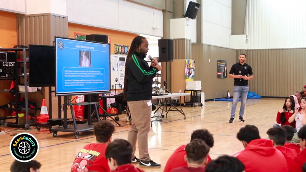 Middle school assembly at Sugar Grove Academy