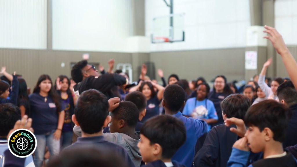Middle school assembly at Sugar Grove Academy