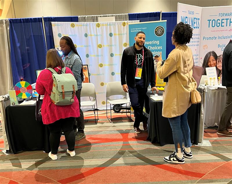 BrainAbouts at a conference