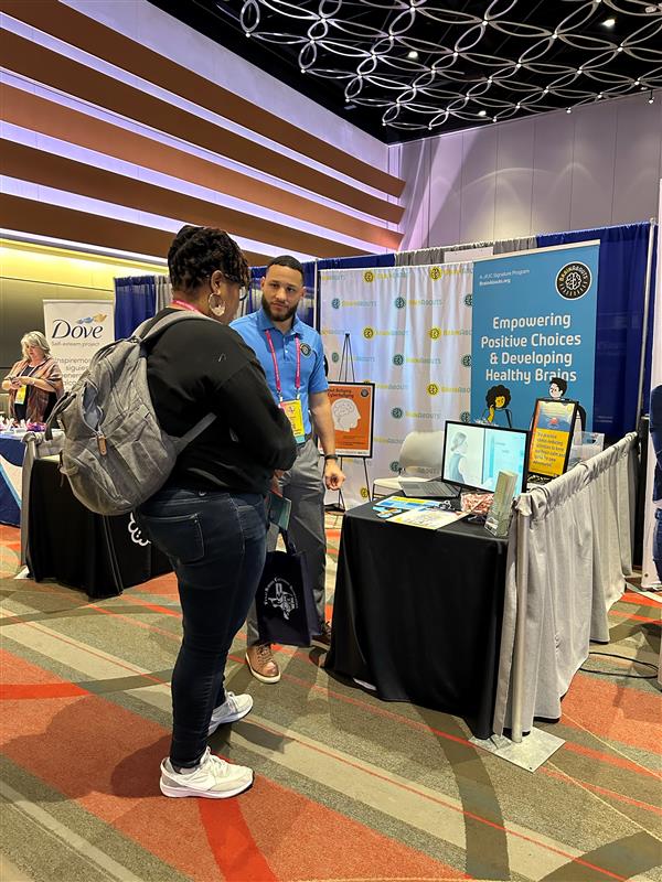 BrainAbouts at a conference
